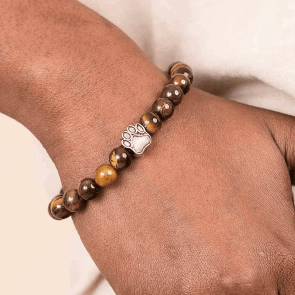 NWT Cat Lady Box Tortoiseshell Bead Pawfect Harmony Cat Charm Bracelet